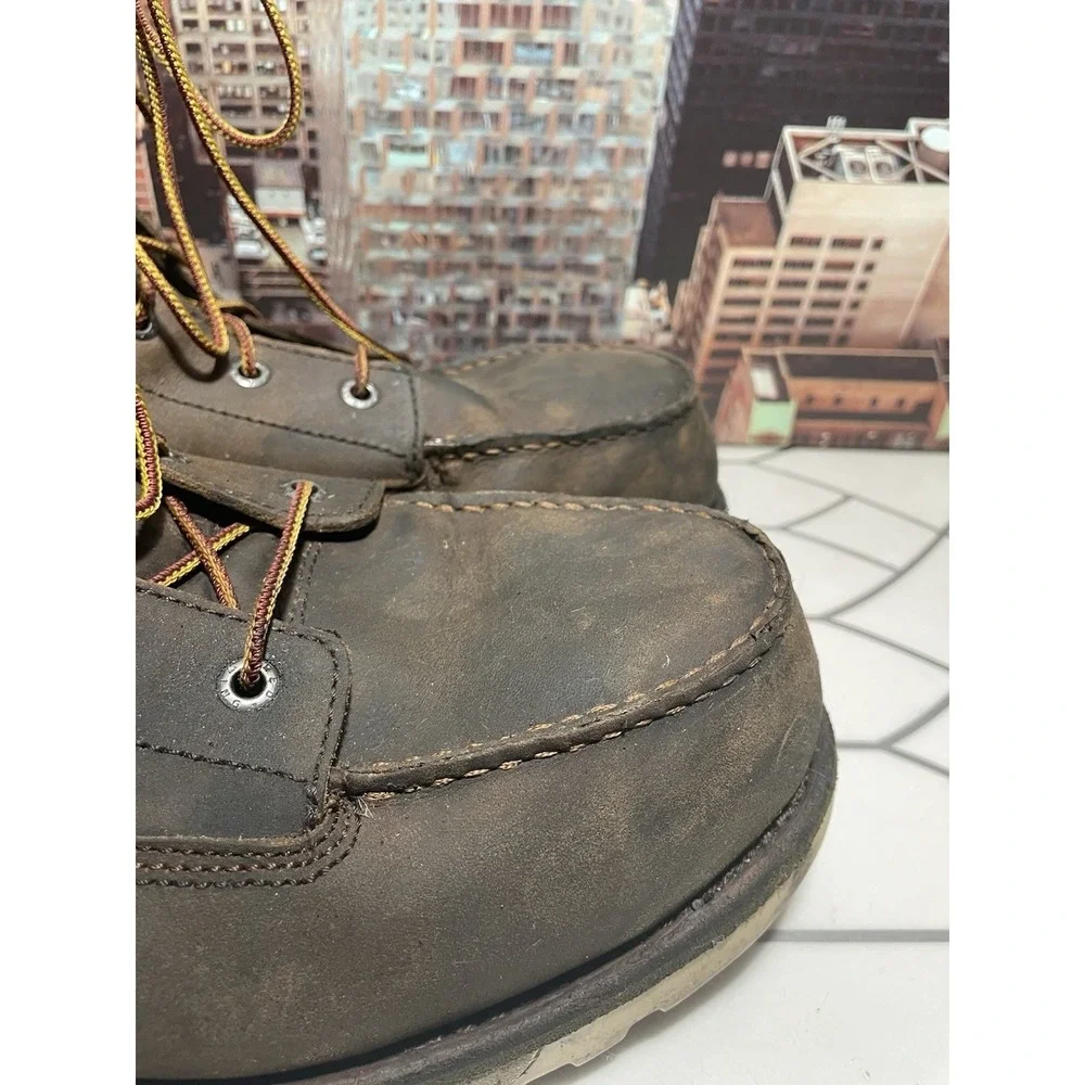 Red Wing 2442  Brown Steel Toe Work Boot Size US Size 11.5 E2 - Picture 3 of 14
